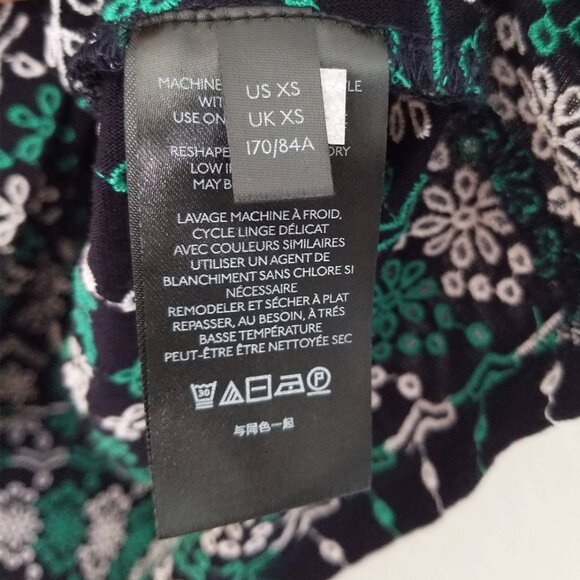 Anthropologie Maeve Cammie Embroidered Peplum Top XS V Neck Preppy Boho Classic - Picture 12 of 16